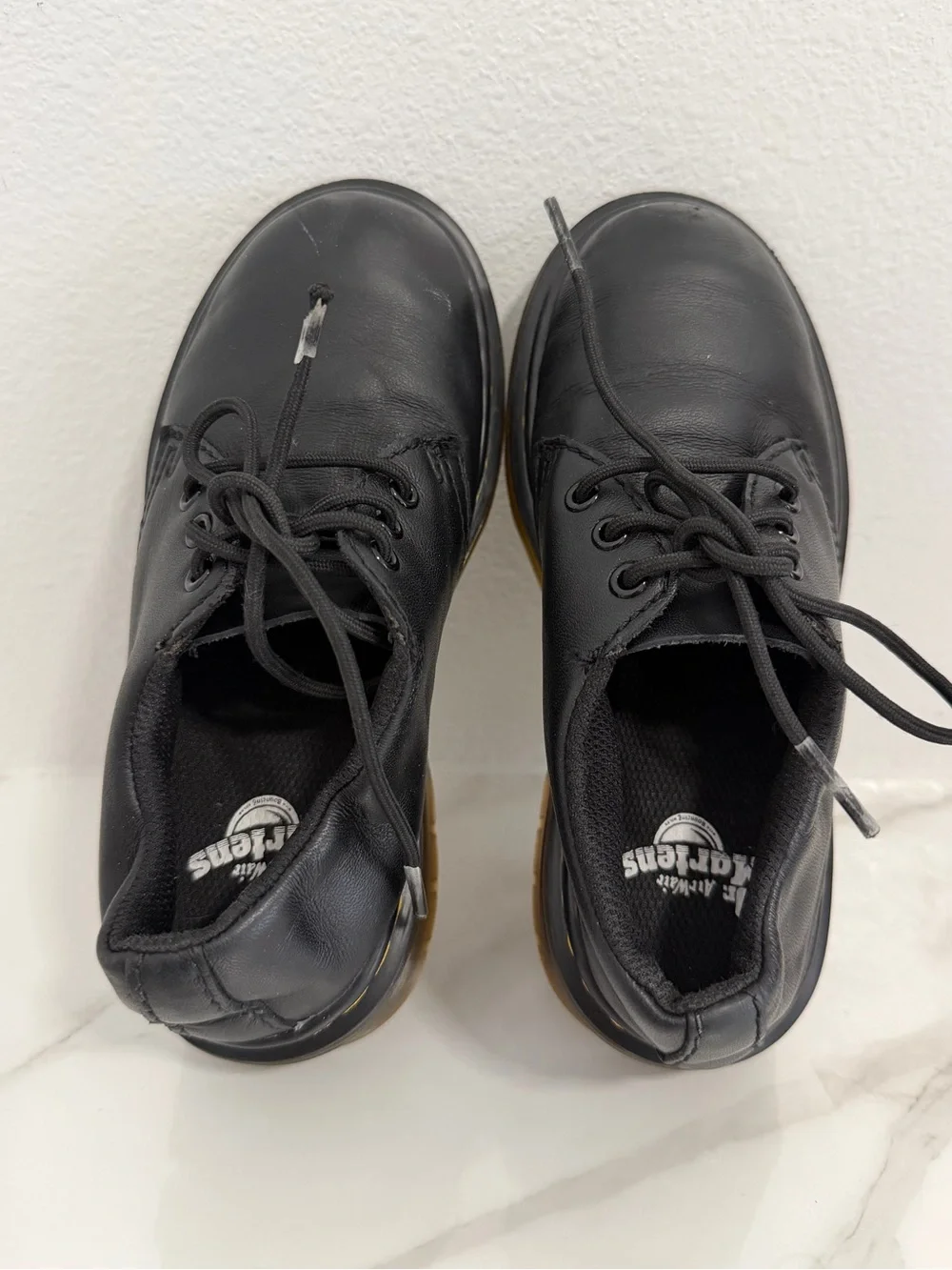 De.Martens Youth 1461 black leather shoes lace up size 12 Uk11